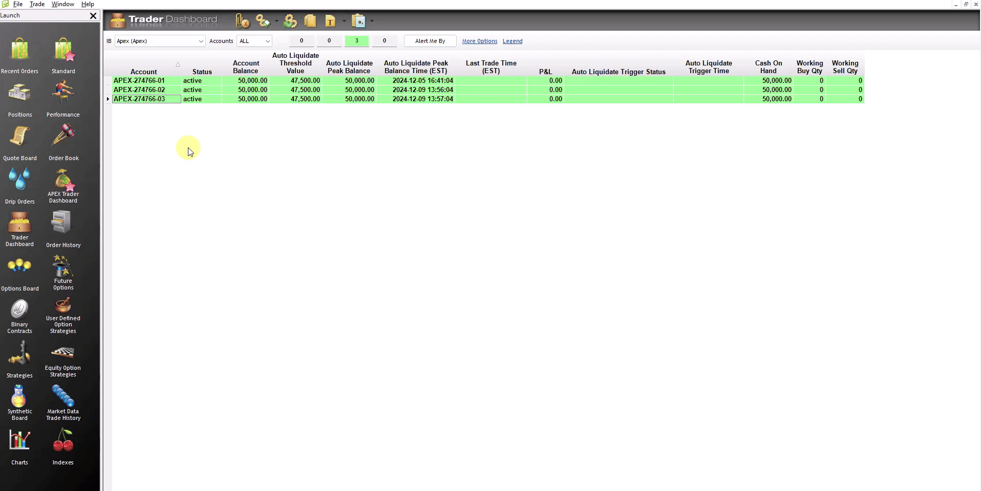 Setting Auto Liquidate Criteria RTrader - Trailing Min Acct Balance 1000.gif